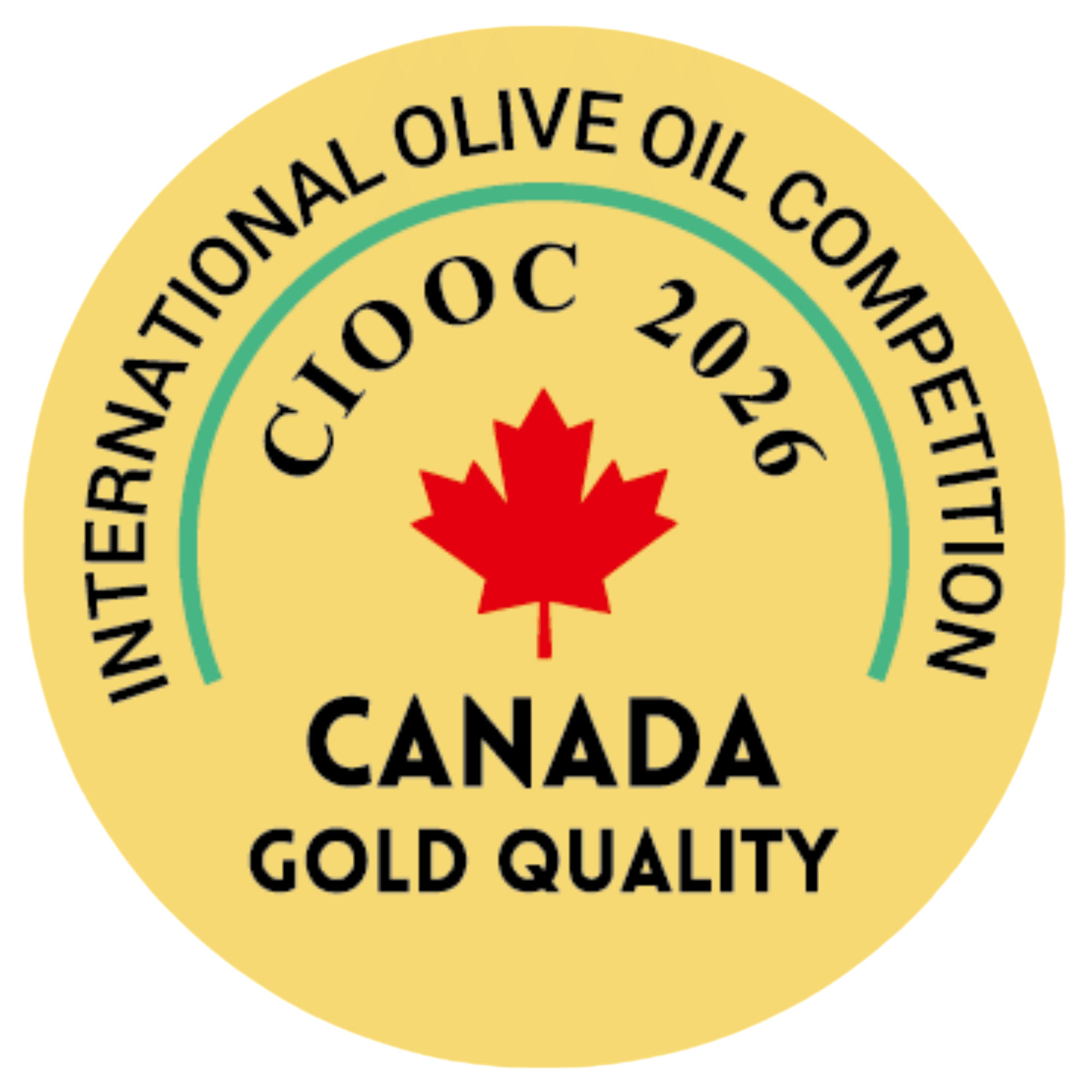 Canada International Olive Oil Competition 2026 Gold Quality award - Cartaea
